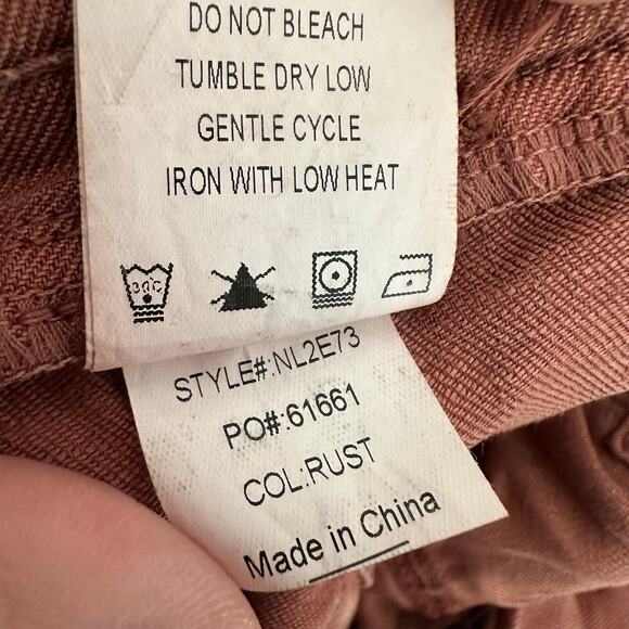 Level 99 Shannon Utility Ankle Pant Jogger Rust L - Picture 8 of 11